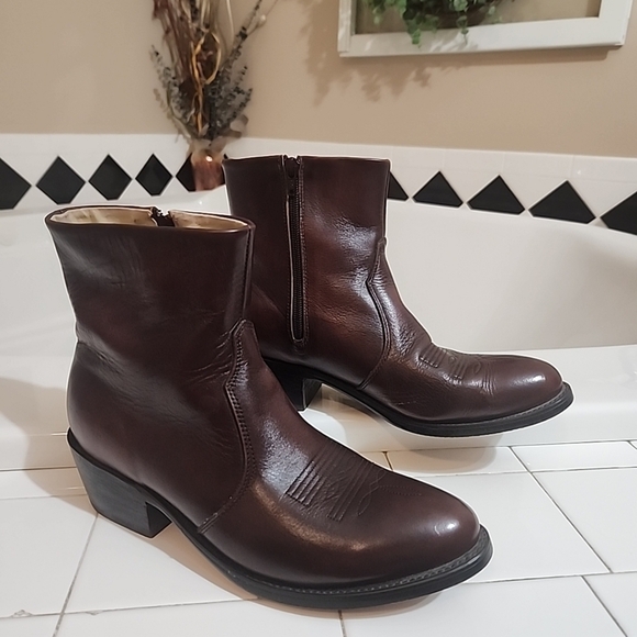 Durango Man’s Leather Western Ankle Boots size 8.5EE - Picture 3 of 9